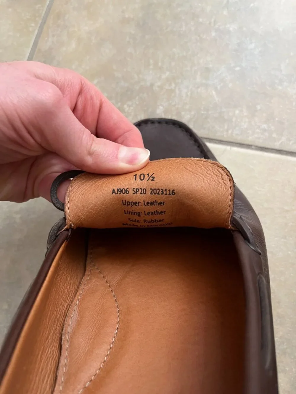 J. Crew Kenton Driving Moccasin Loafers in Italian leather Dark Brown Size 10.5